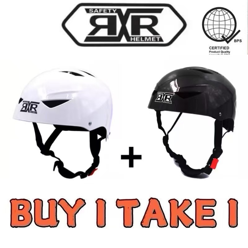 【Buy 1 Take 1 】RXR 066-E Nutshell Helmet For Motorcycle Bike Motor Half ...