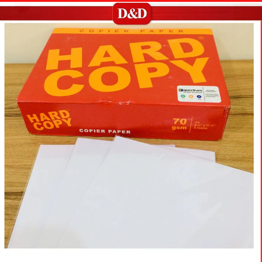 Hard Copy Bond Paper A4 Size 70gsm (1ream/pc) | Shopee Philippines