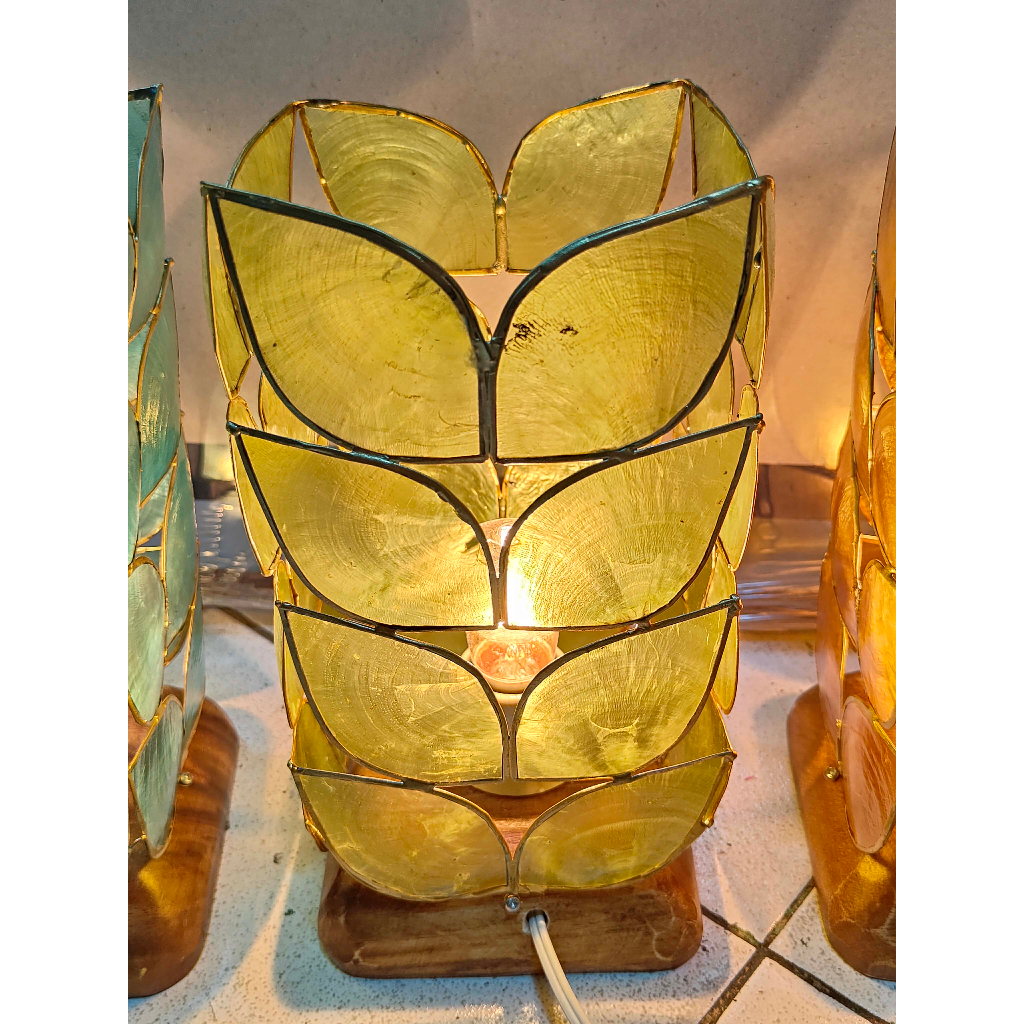 capiz leaf sovenirs with free bulb | Shopee Philippines