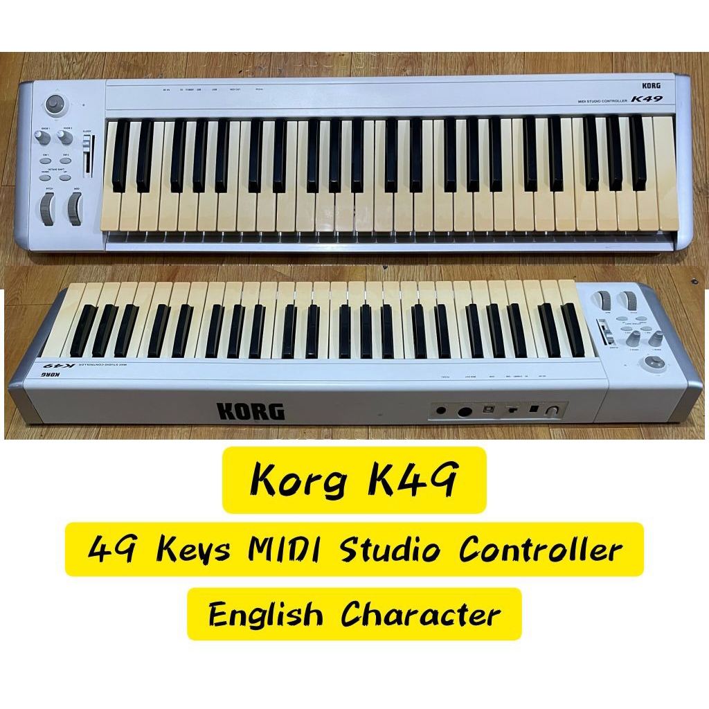Korg K49 MIDI Studio Controller (49 Keys) Japan Surplus Keyboard Piano ...