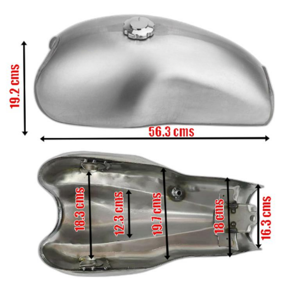Smadmoto Cafe Racer Vintage Gas Fuel Tank Universal