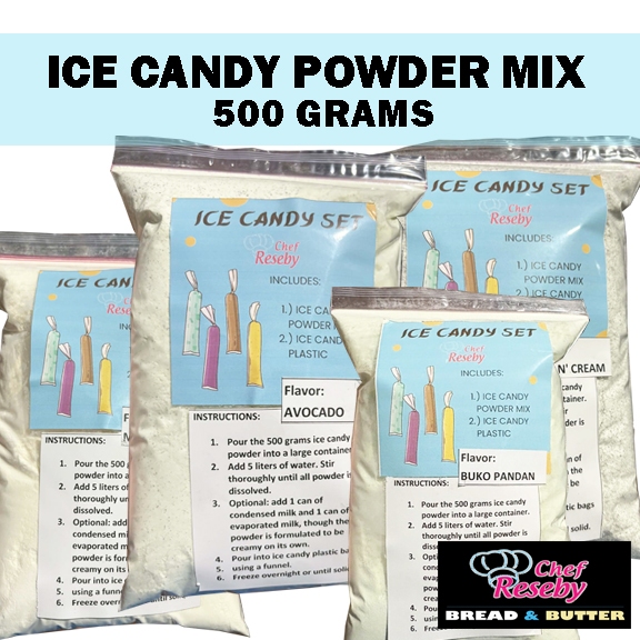 ICE CANDY POWDER MIX 500 GRAMS FREE 100 PCS ICE CANDY PLASTIC | Shopee ...
