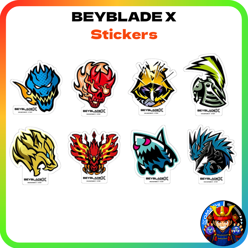 BEYBLADE X Bey Emblem Stickers 01, BeybladeSticker(DMM kuji) | Shopee ...