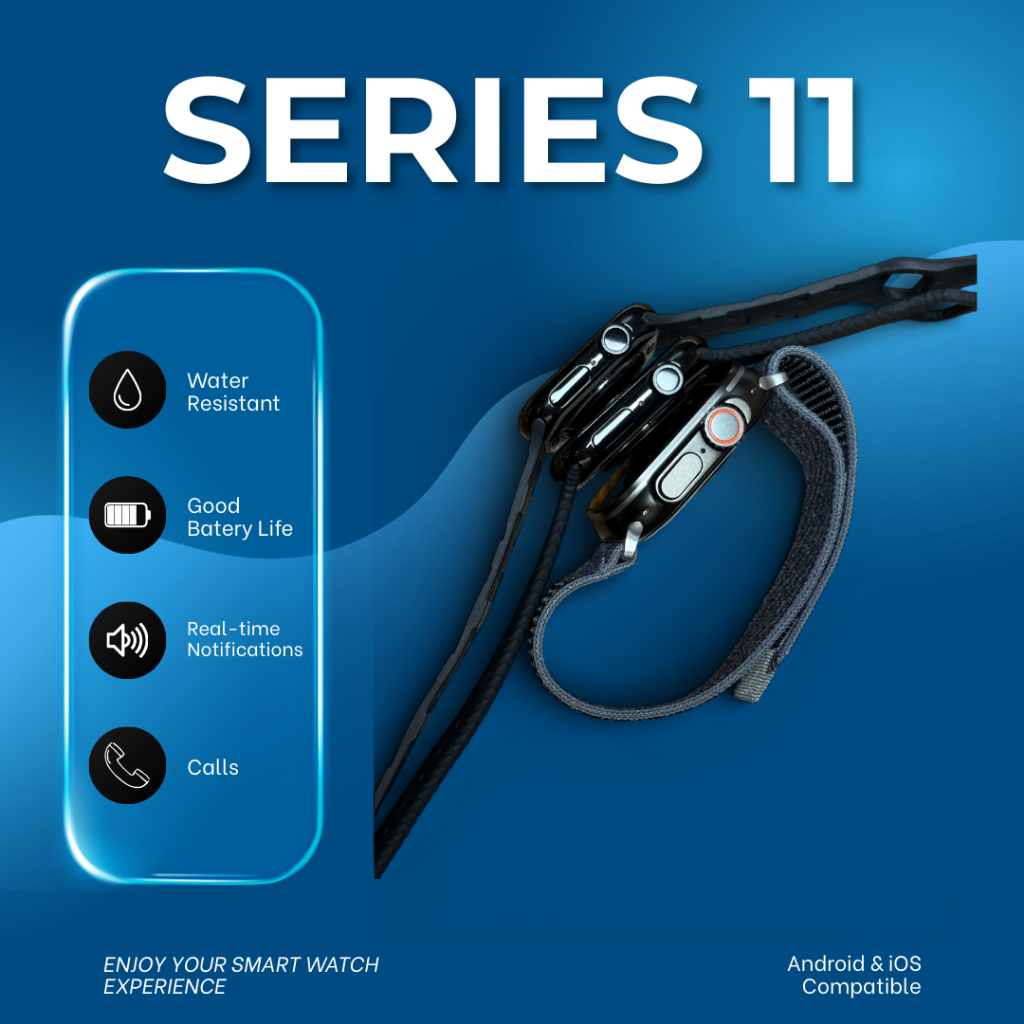 NEW Series 11 Bluetooth Smartwatch Connect with Phone iOS/Android ...