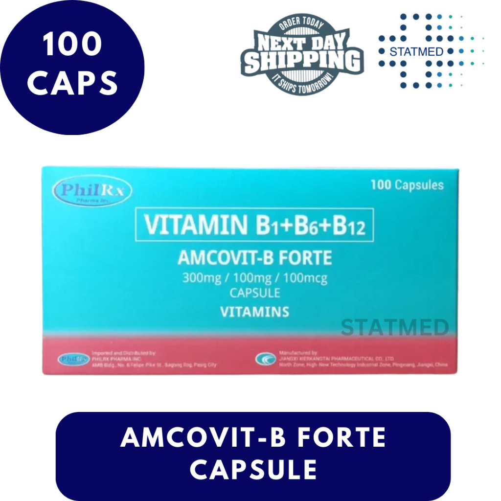 Amcovit-B Forte Diabee Forte Capsule - Vitamin B Complex B1 B6 B12 - 10 ...