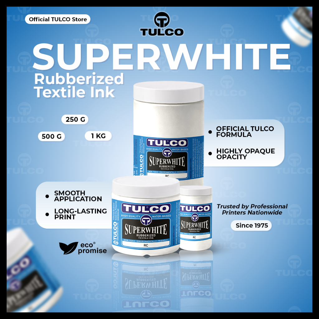 Tulco Super White RC Textile inks (250g 500g 1Kg) | Shopee Philippines