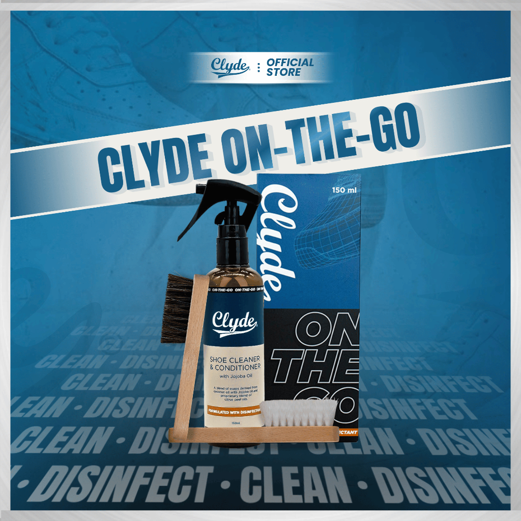 Clyde On-The-Go Premium Shoe Cleaner 150ml for Canvas, Nylon, Suede ...