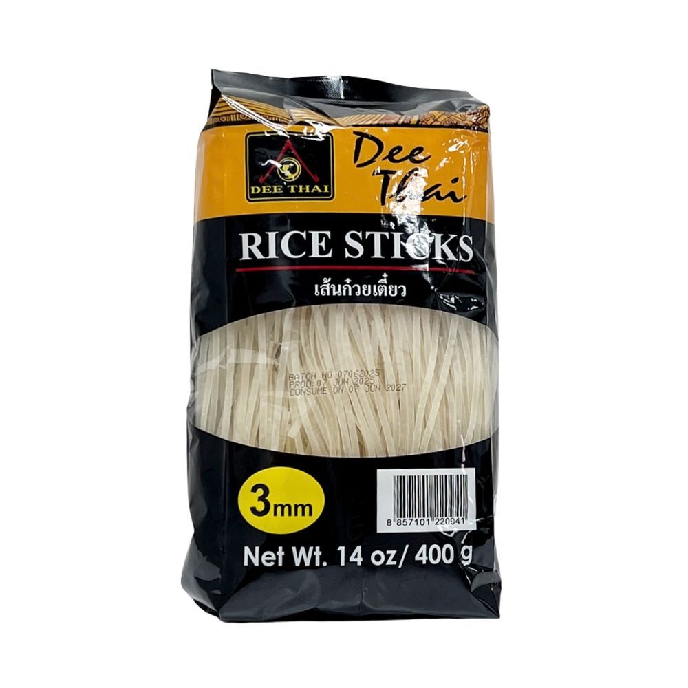 Dee Thai Rice Stick Ho Fan 3mm 5mm 400g Ideal for Pad Thai, Pho & Asian ...