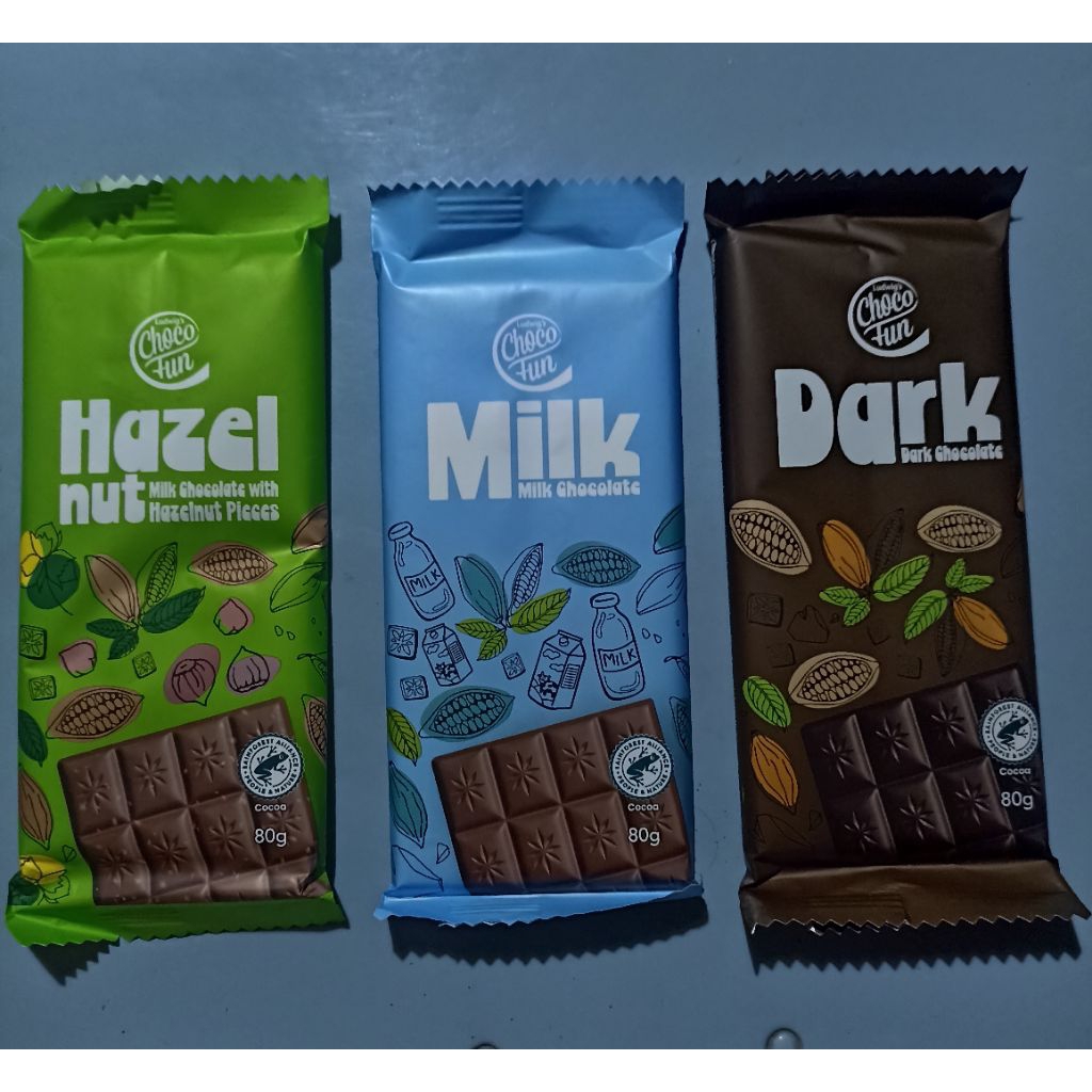 ChocoFun Milk/ Dark/ Hazelnut Chocolate | Shopee Philippines