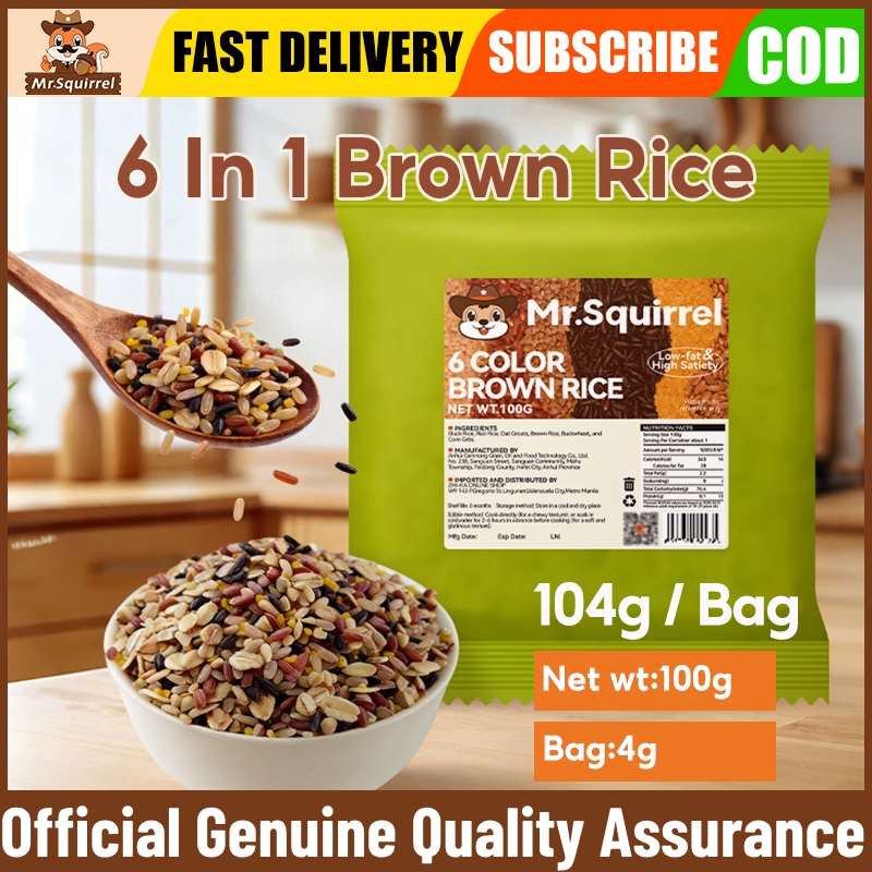 Mr. Squirrel 6 Color Brown Rice | High Fiber Low GI Healthy Whole Grain ...