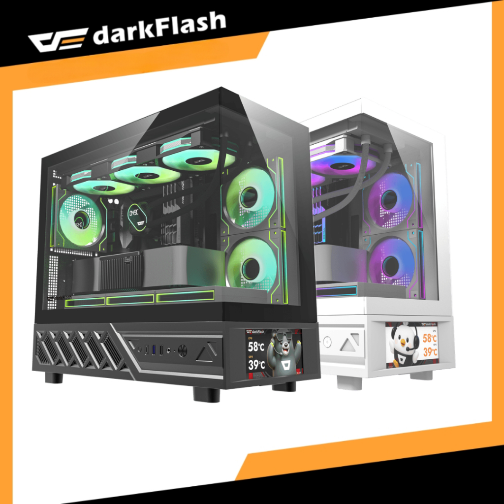 Darkflash DS950MV Pillar-less M-ATX Casing w/ 6