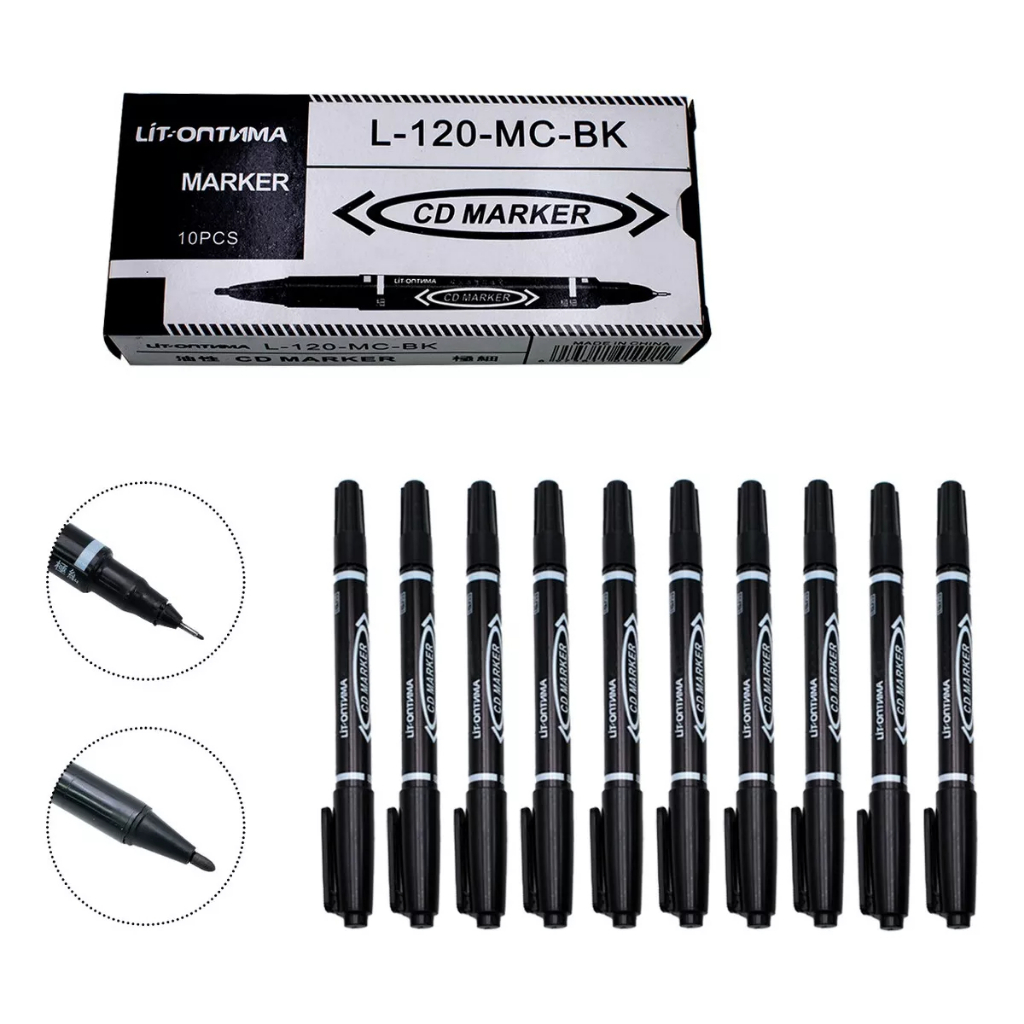 Dual Tip Water-Based Marker Pen Double-Headed Art Painting Markers for ...