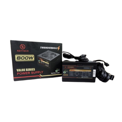Keytech Thunderbolt GAMING PSU 800 Watts | Shopee Philippines