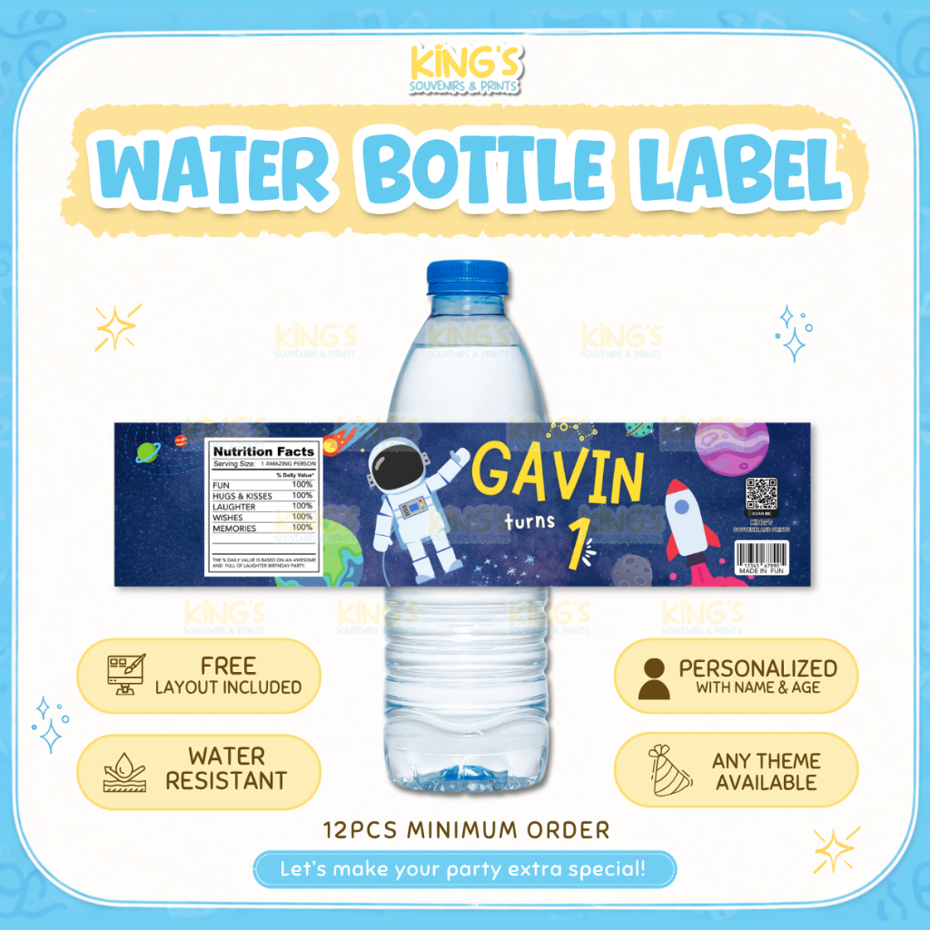 CUSTOMIZED BOTTLED WATER LABEL STICKER | Shopee Philippines