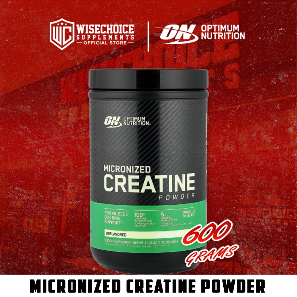 Optimum Nutrition Micronized Creatine Powder 600 Grams | Shopee Philippines