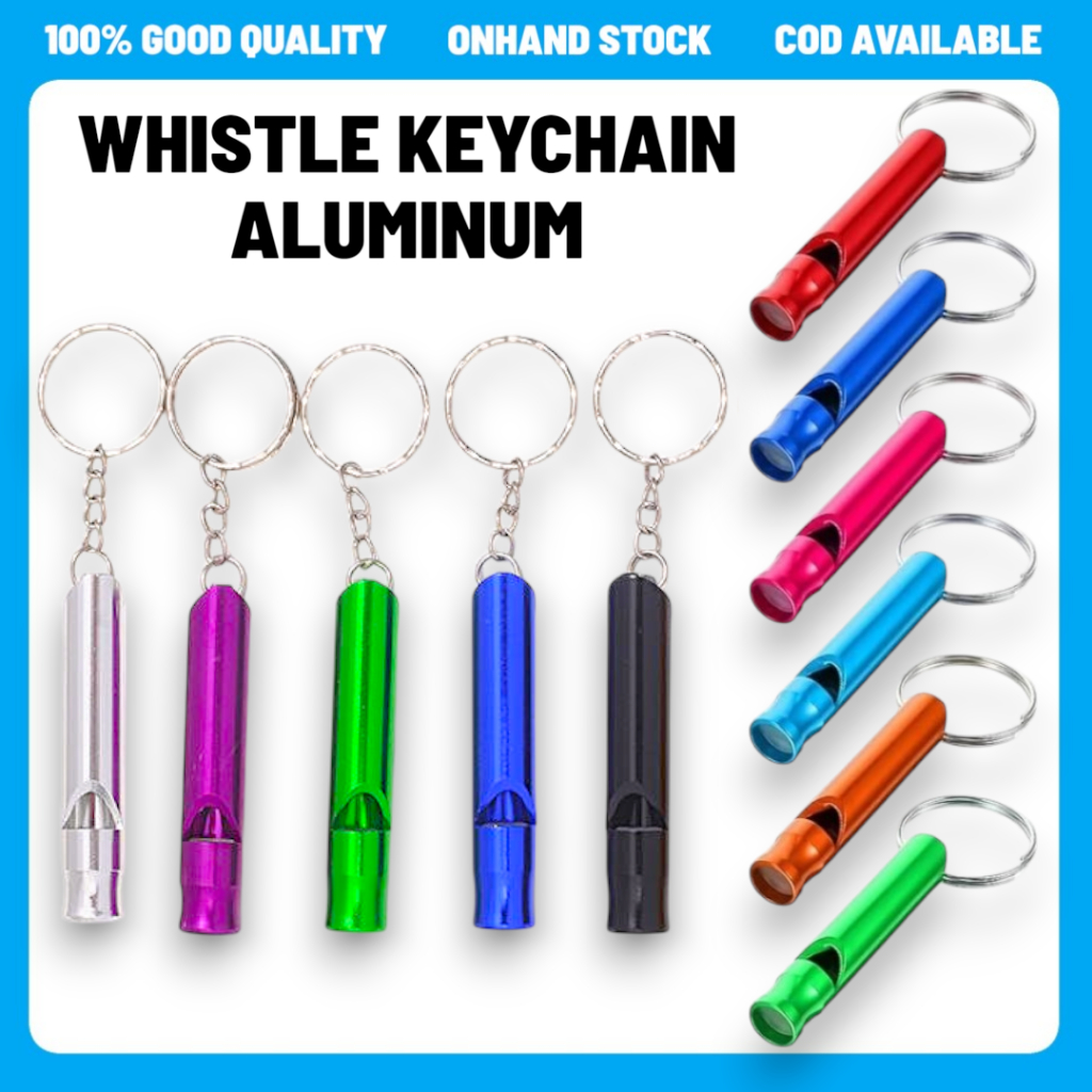 NEW Aluminum Metal Tube Keychain Emergency Whistles outdoor survival ...