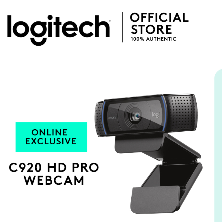 Logitech C920 Full HD Webcam, Sharp 1080p Video Calls