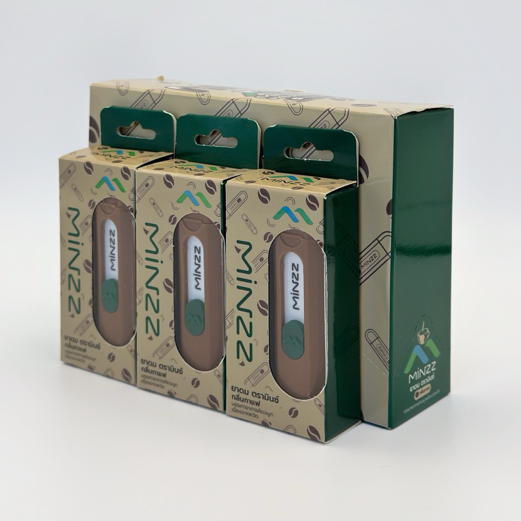 MINZZ Coffee Inhaler Thailand| Herbal Nasal Inhaler Menthol Eucalyptus ...