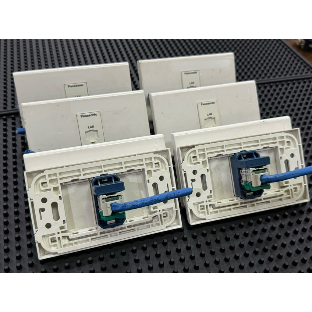 P4NASONIC Ethernet Lan Wall Socket 1-Port RJ45 LAN Wall Outlet ...