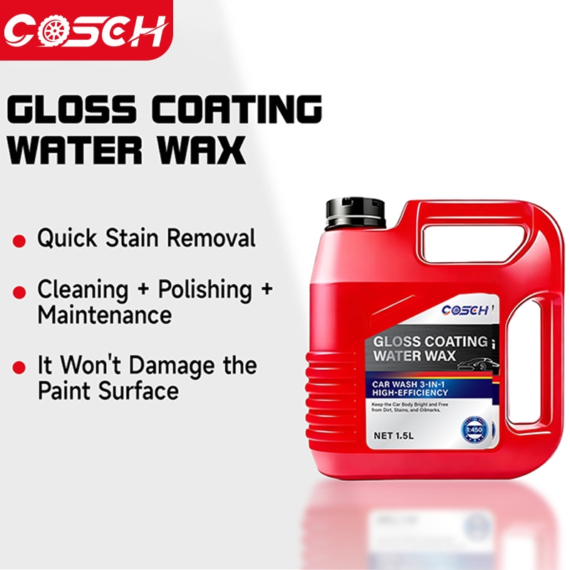 COSCH 3-in-1 Coating Car Wash 1.5L Super Foamy Water Wax for High Gloss ...