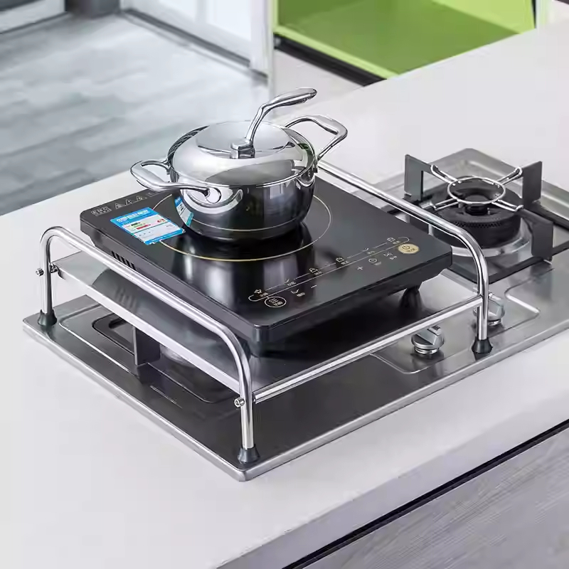 Induction Cooker Rack Iron Cooker Bracket Kitchen Organizer 40.3*30.3*8 ...