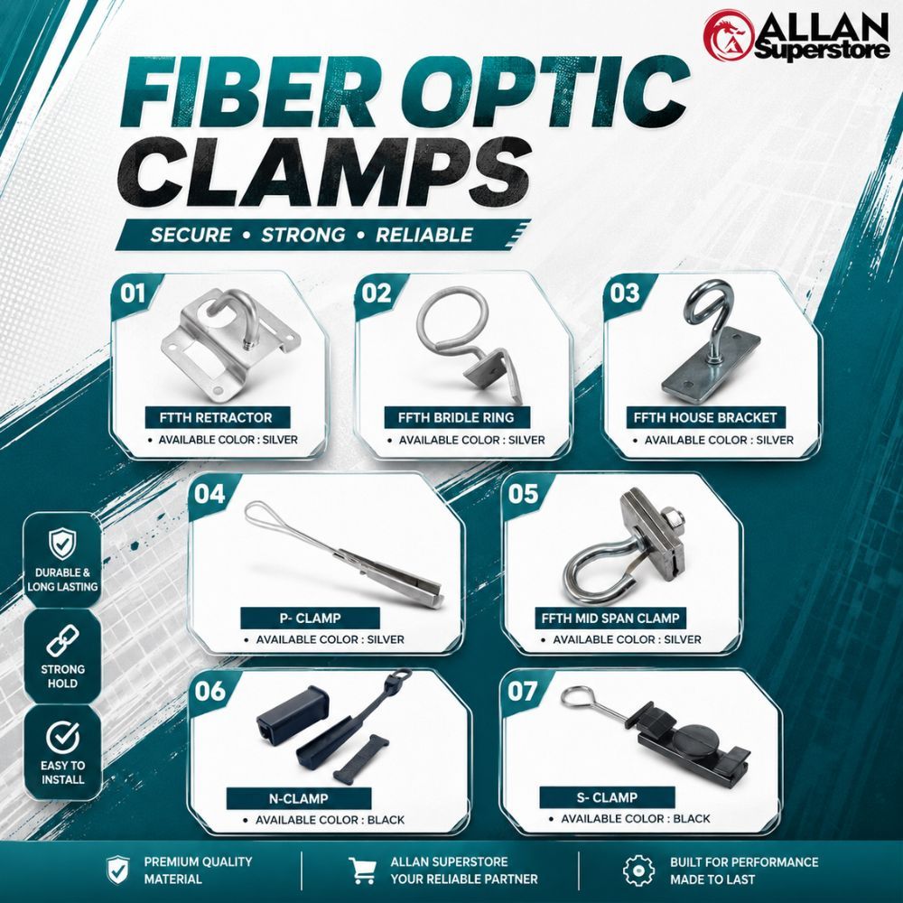 FAIBA FTTH Fiber Optic Clamp | Bridle Ring Fiber House Bracket | Fiber ...
