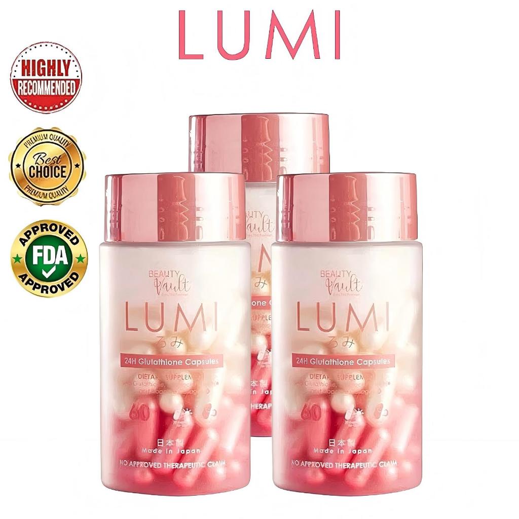 lumi glutathione capsule fda approved 24H Capsules with Sunblock Protect Gives your Skin Healthier and Looking Good Skin LUMI Glutathione Capsules with oral