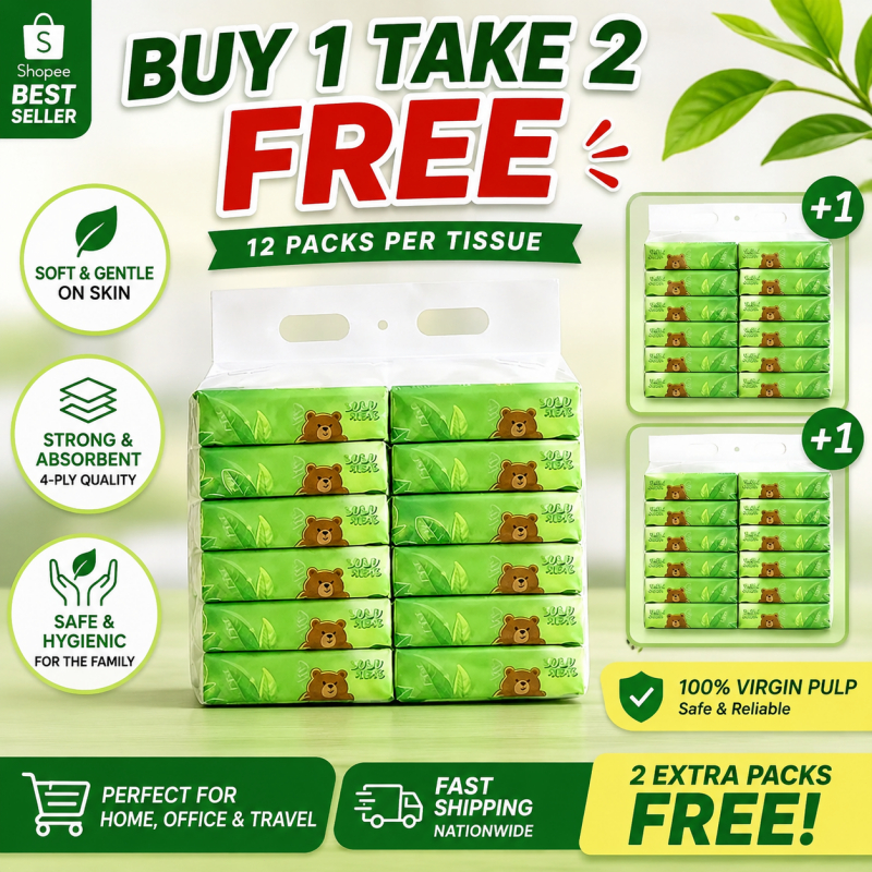 Green Tea 24/36 PACKS Tissue Facial Tissue order Tissue 3-Ply Facial ...