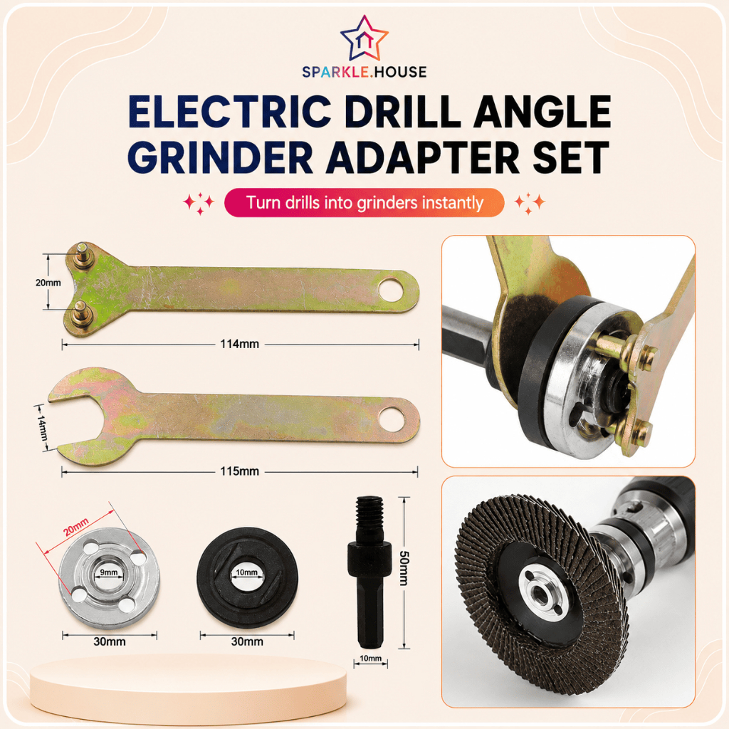 5pcs Electric Drill Angle Grinder Adapter Set 10mm Converter Rod for ...