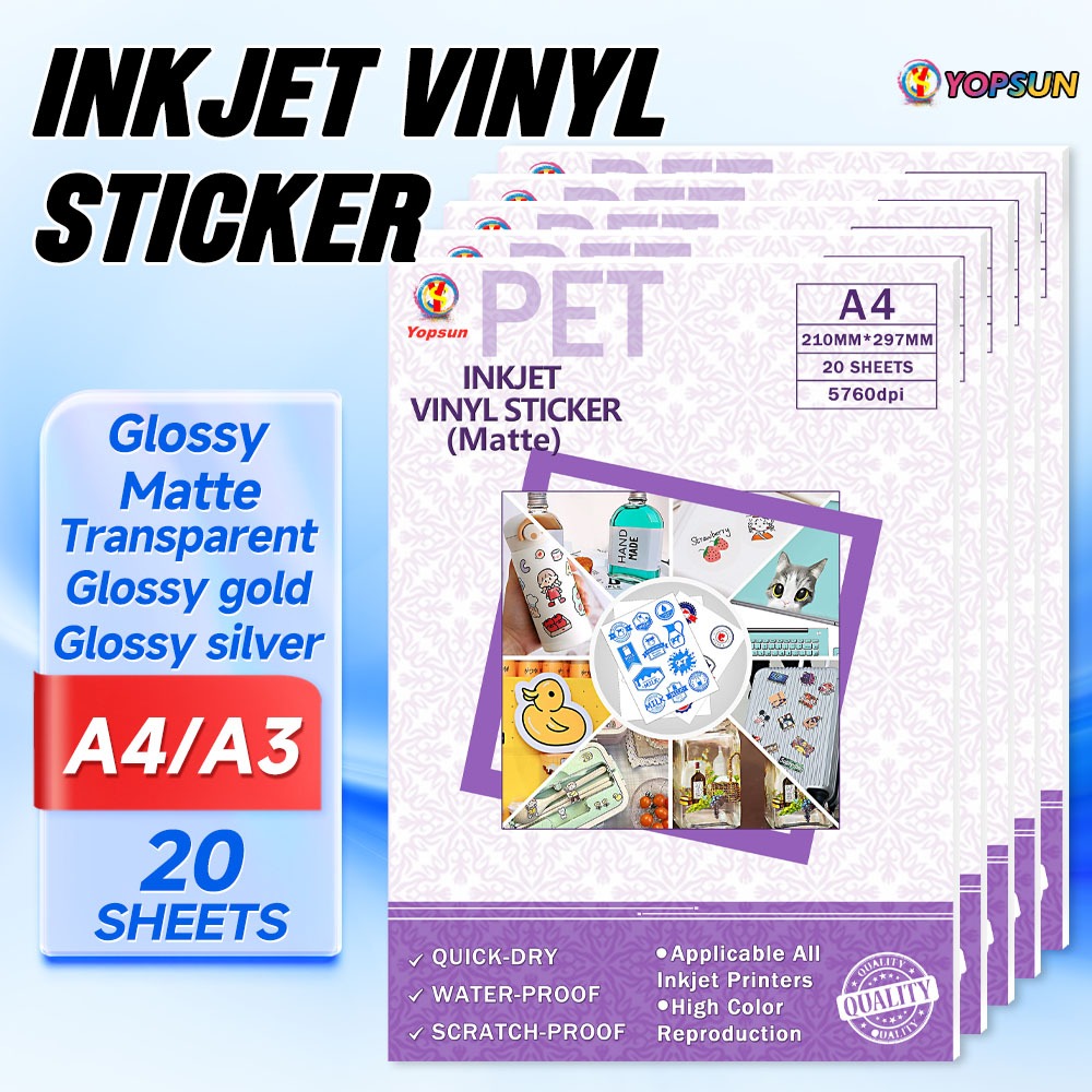 Shop sticker paper transparent for Sale on Shopee Philippines