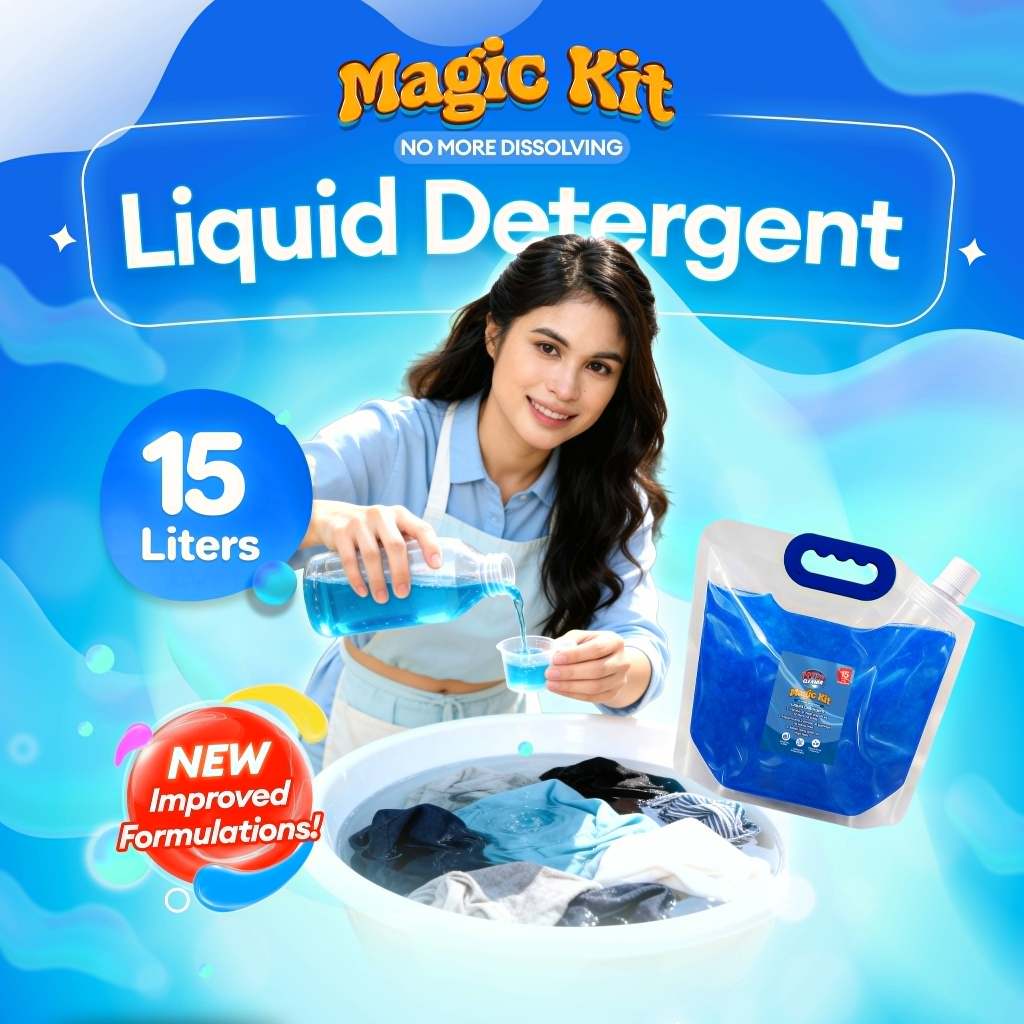 Wise Cleaner Premium Magic Liquid Detergent Kit 15-16L Easy Prep for ...