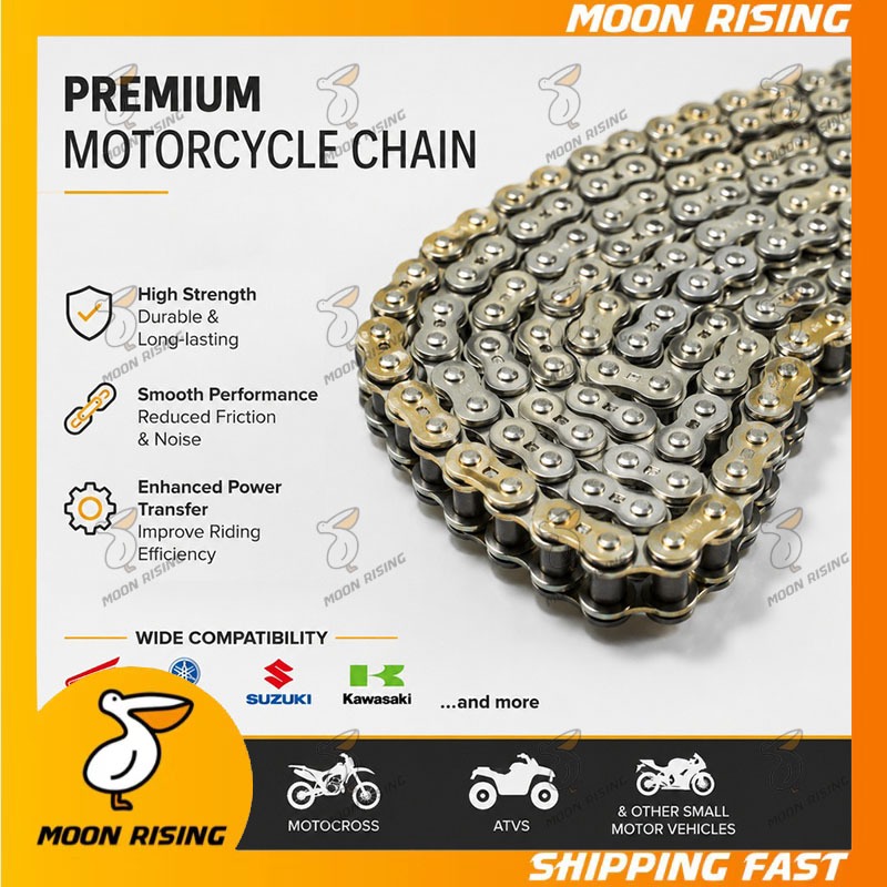 Motorcycle Chain 420 428 428H 110L 120L 130L HEAVY DUTY CHAIN UNIVERSAL ...
