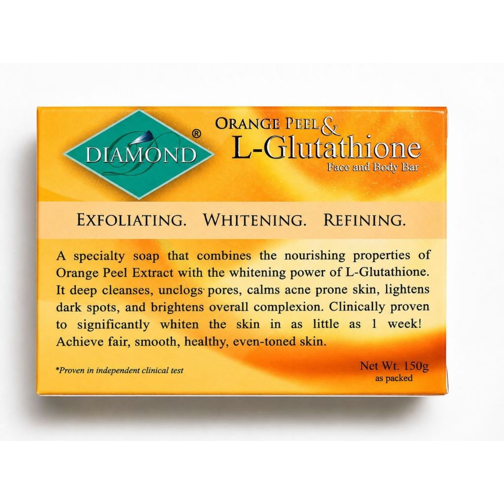 diamond orange peel & l glutathione soap WHITENING REVIEW | NAKAKAPUTI BA? "I've been using the Diamond