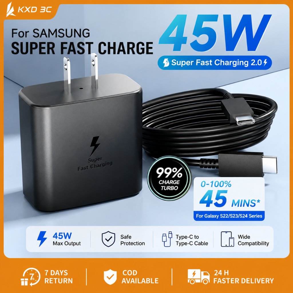 Samsung Type C Charger with Super Fast Charging 25W/45W | Shopee PH