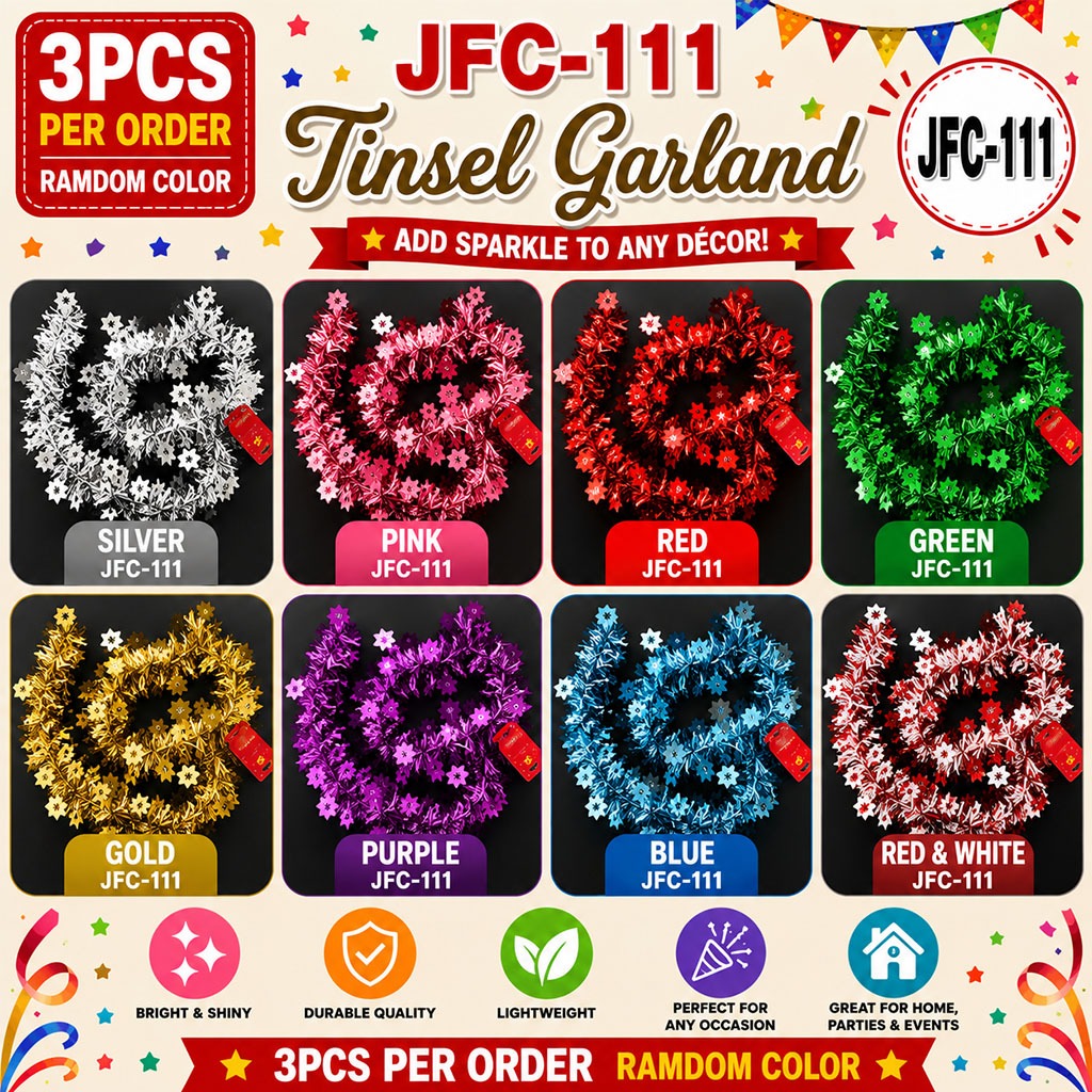 Christmas garland 1.5M Ribbon String Xmas Tree Hanging Decore | Shopee ...