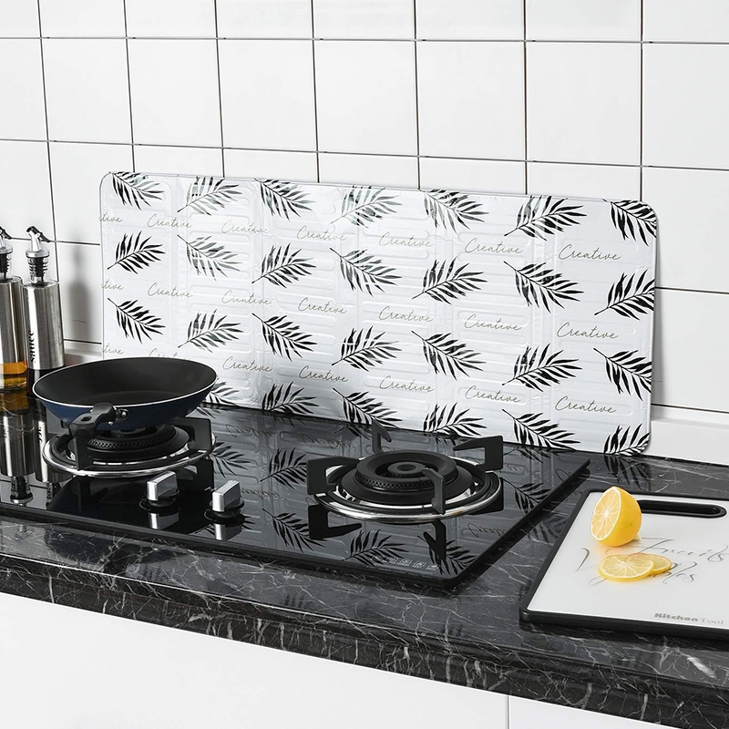 SK.Kitchen Cooking Aluminum Foil Splatter Shield Guard-Proof Oil Splash ...