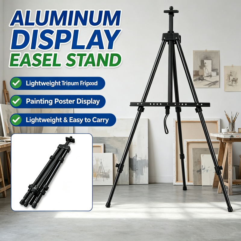 Thick Aluminum Mini Easel Stand Folding Telescopic Display Stand with ...