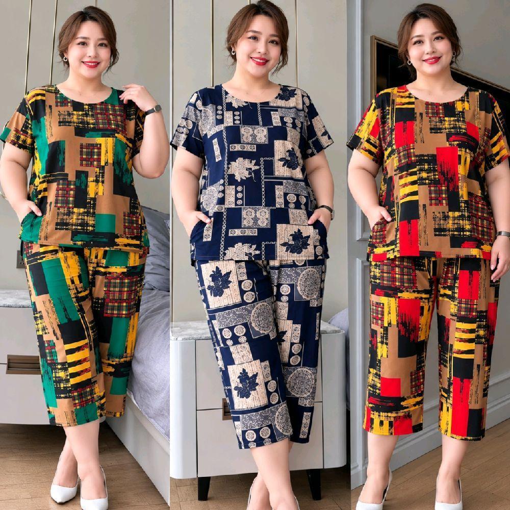 Plus Size Tokong Terno Set - Free Size XL-5XL - Korean Cotton Spandex ...