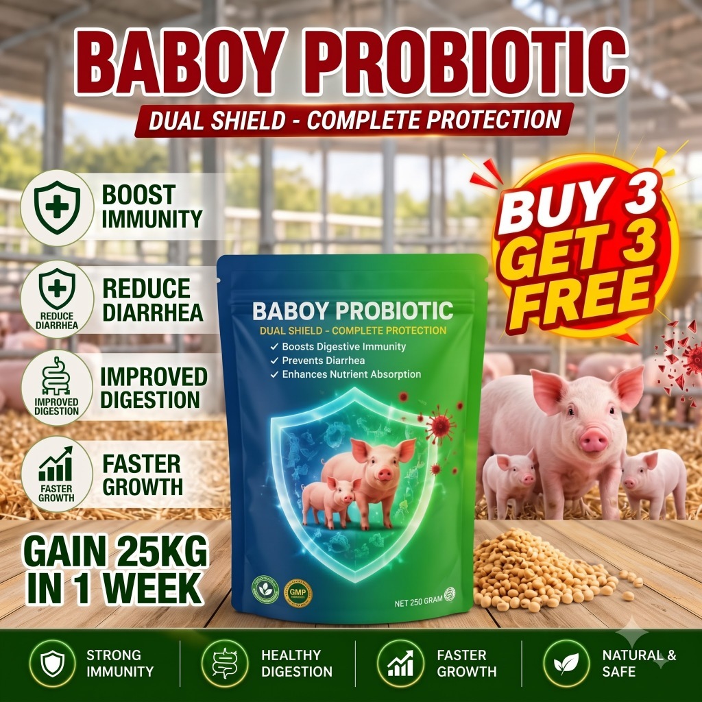 BABOY PROBIOTIC 250g Pig Hog Feed Supplement Piglet Growth Appetite ...