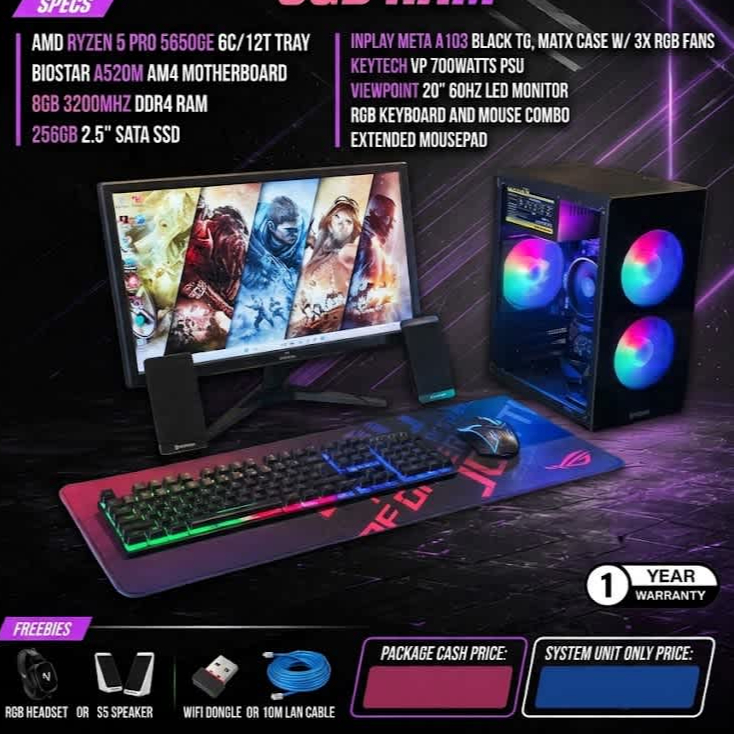 RYZEN 5 PRO 5650GE PC PACKAGE | Shopee Philippines