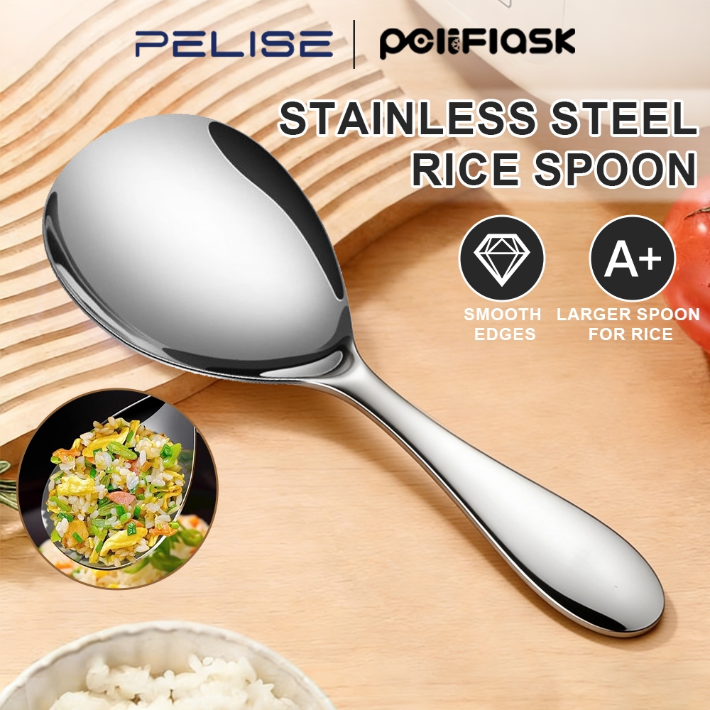 Pelise Non-stick Rice Spoon Rice Serving Scooper Stainless Steel ...
