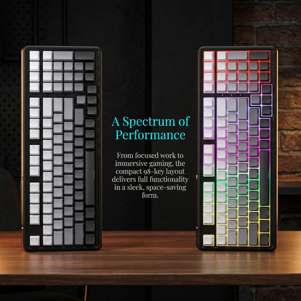 ZIFRIEND ZT98 Wired Mechanical Keyboard With Numpad Hot Swappable