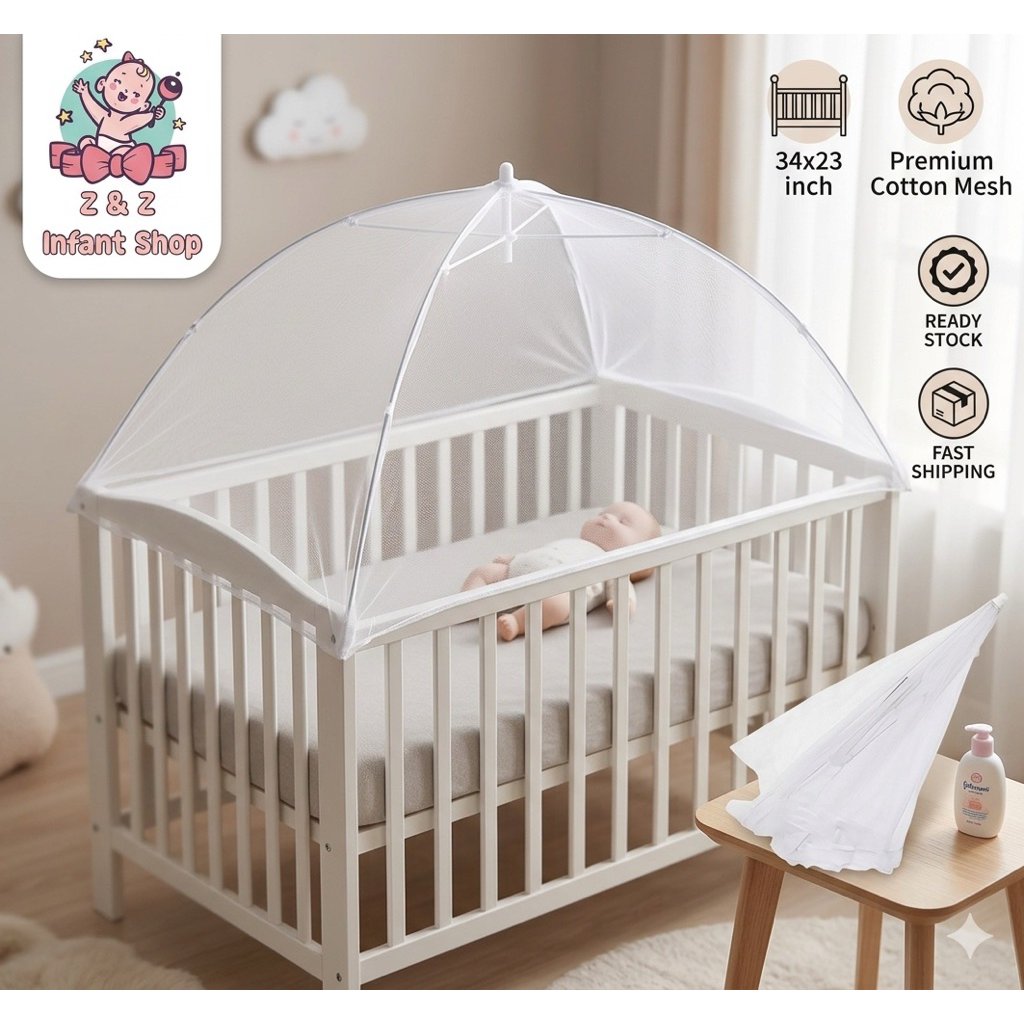 Foldable Baby Mosquito Net Kulambo | Portable Infant Net | Breathable ...