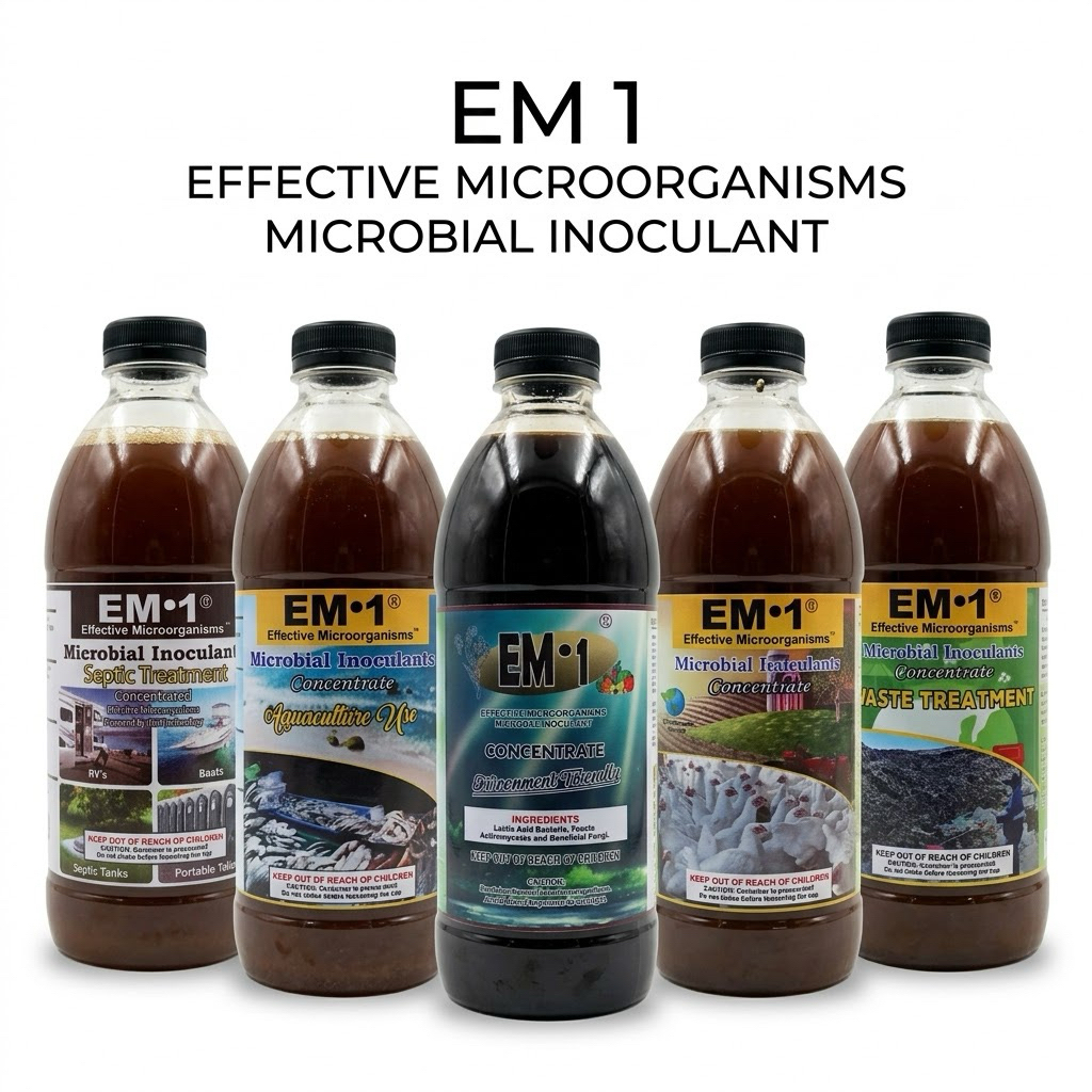 EFFECTIVE MICROORGANISMS (EM-1) MICROBIAL INOCULANT 1L for farming ...
