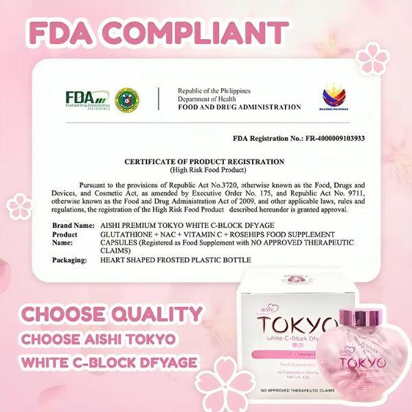 FDA APPROVED] Aishi Tokyo White C-Block (Premium 42,000mg Japan Glutathione)  | Shopee Philippines