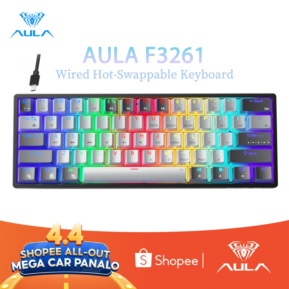 AULA F3261 60% Hot-Swap Keyboard, RGB