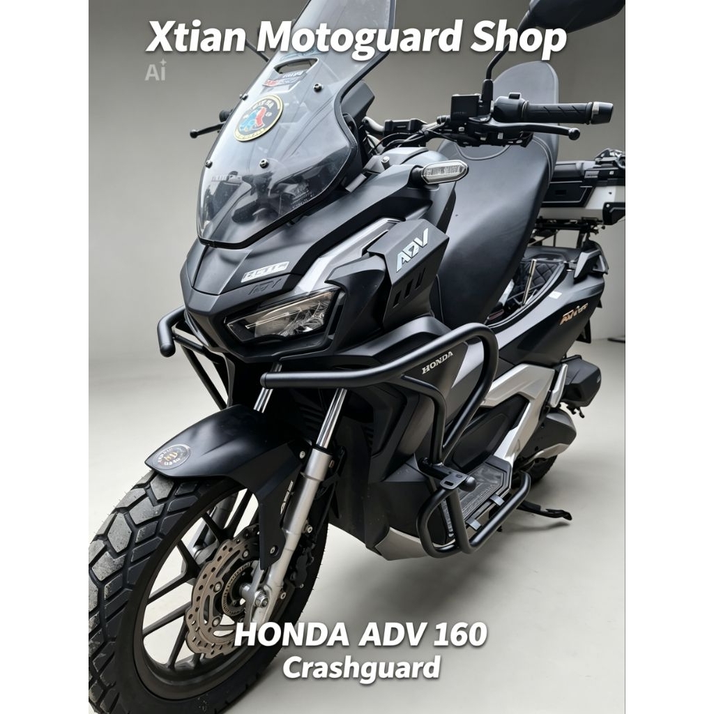 HONDA ADV 160 - CRASHGUARD DESIGN(HEAVY DUTY)powder coated | Shopee ...