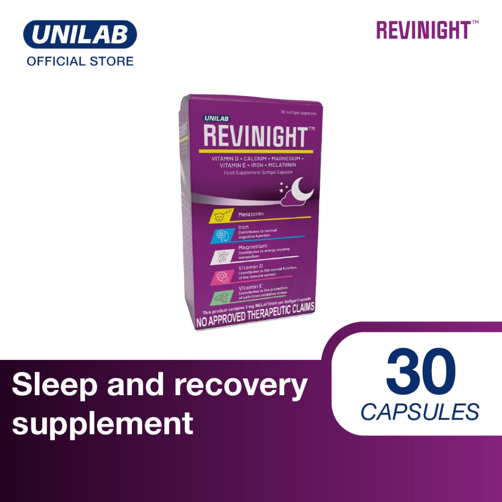 Unilab REVINIGHT 30-day pack! Total sleep and recovery supplement ...