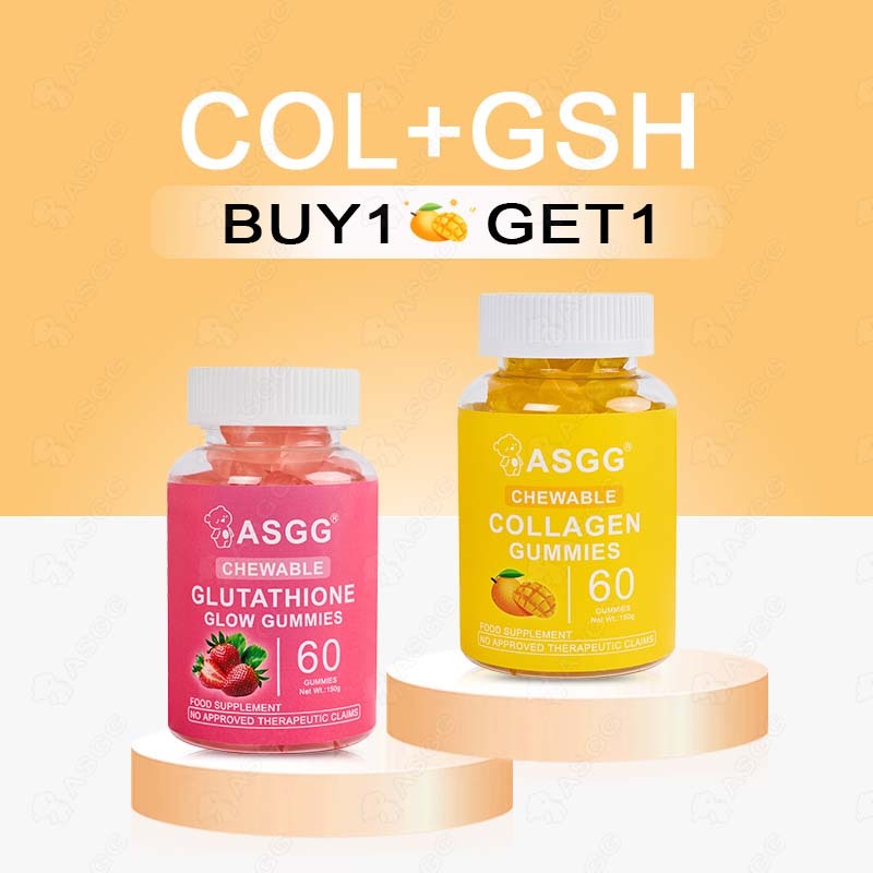 asgg glutathione collagen gummies review ASGG Collagen Gummies Original Glutathione Collagen Glow Beauty Whitening  Skin Vitamins Gummy