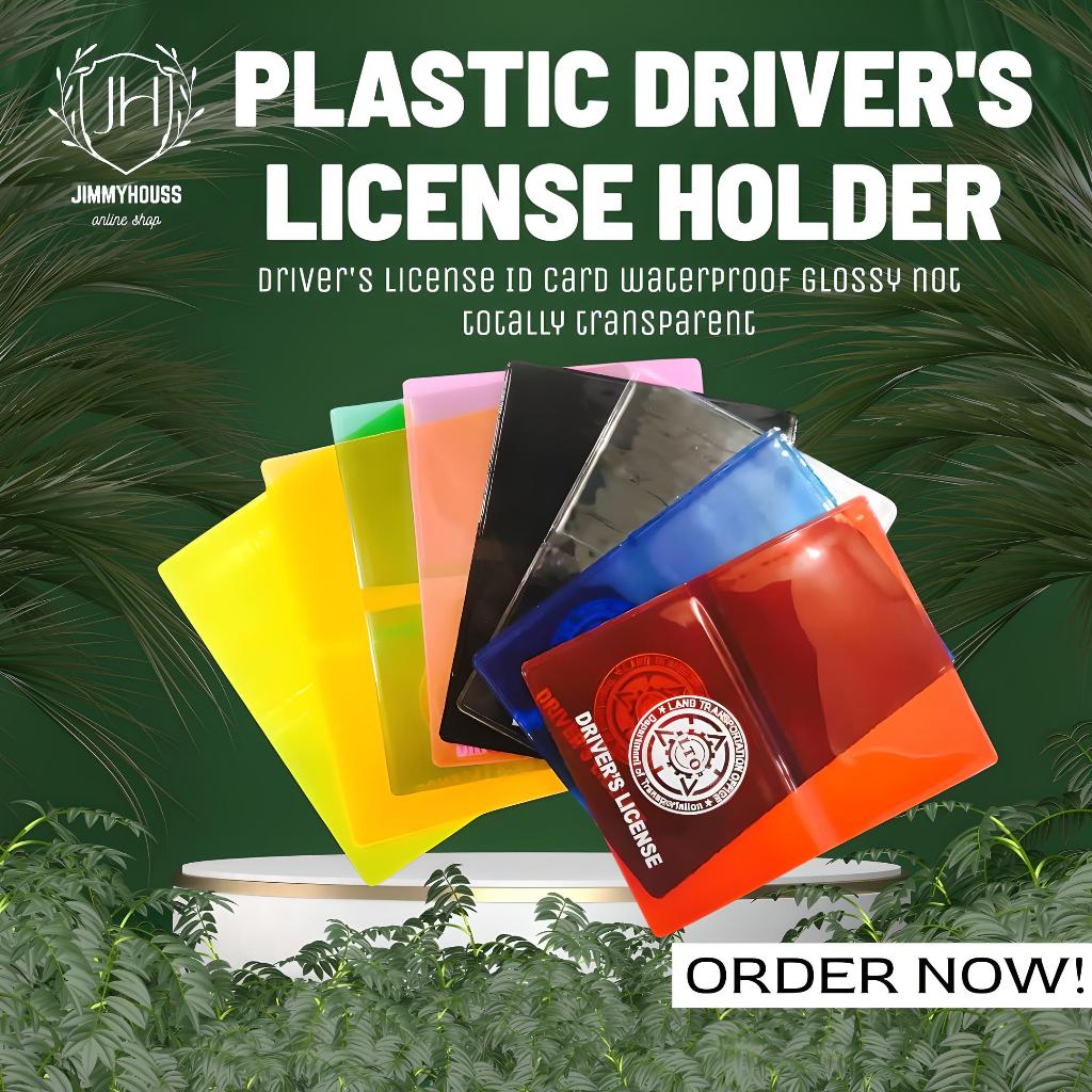 Plastic Driver's License ID Card Waterproof Glossy Card Holder (2-SLOT ...